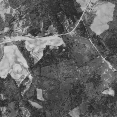 Aerial photo of Scott Candler Reservoir #2, 1940