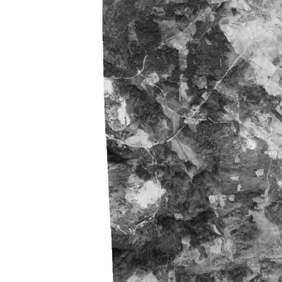 Aerial photo of Stone Mountain Lake, 1940