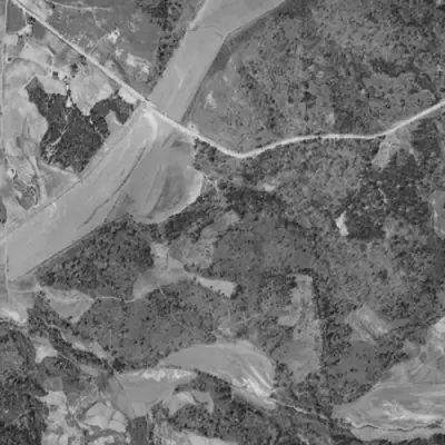 Aerial photo of Princeton Lake, 1940