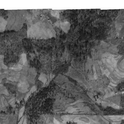 Aerial photo of Clearlake Court, 1940