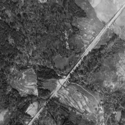 Aerial photo of Stn Mtn Pk Golf Course Lake, 1940
