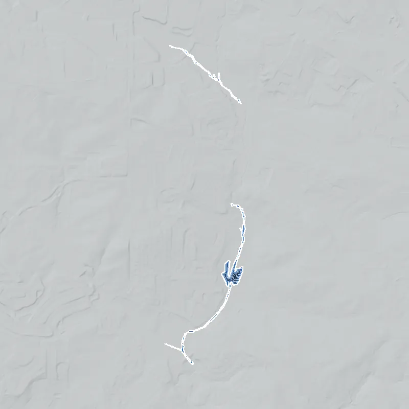 Turner Hill Lake shaded by depth