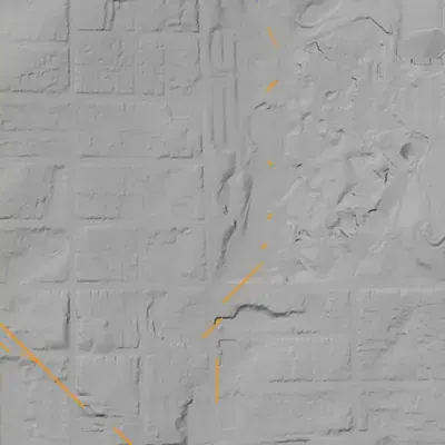 Lidar terrain shading around Lake Abana (Grant Park)