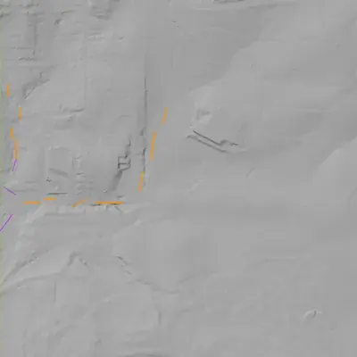 Lidar terrain shading around Lake Palmyra (Westview Cemetery)